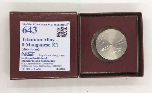 SRM 643 光谱钛.钛基标准钛合金，8 Mn(C)标准品